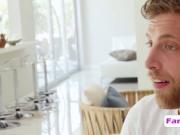 Monster cock disappears in hot babe