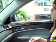 Hot brunette Shae Celestine hitchhikes and bangs a marr