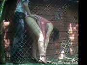 Horny couple gets caught pounding hard from behind 1 by