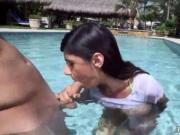 Amateur teen blowjob and sex My first Creampie