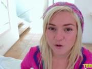 Cute blonde teen girl Chloe Foster analyzed by big dick