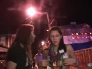 Nasty brunette women get horny showing off her tits by