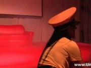 Two hot young hot babe in uniform fucking by UncutShows