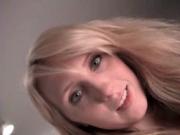 Cute piss lover blonde lesbo taking off hot lingerie