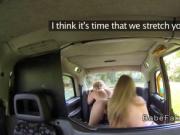Huge tits cab driver toys pretty customer