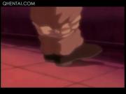 Little hentai sex slaves gets mouth fucked in chains an