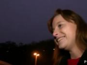European amateur babe fucked in public