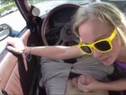 Tight blonde slut try to sell her car in the pawnshop