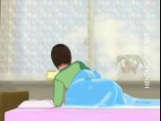Cute 3D hentai girl have a wet dream