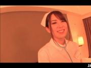 Hot Japanese nurse seducing her doctor and fucking him