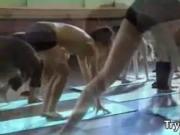 Naked Russians Doing Yoga Together