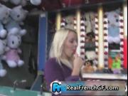 Cute french gf hot blowjob in the carnival 1 by RealFre