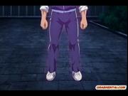 Busty hentai coed handjob bigcock and received facial c