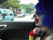 Stranded party clown Mikayla Mico screwed up in public