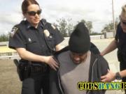 Hot cop talked into banging black dude