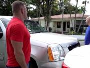 Family camping full and step father punishes partner's