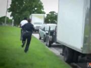 Milf and patron's playmate in bathtub bus stop cumshot