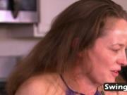 Mature couple doing sneaky bang in the morning