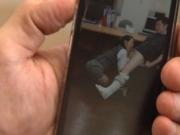 Taking hard cocks in office