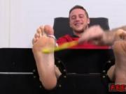 Huge african feet gay Kenny Tickled In A Straight Jacke