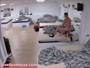 Hot couple in one Hardcore Dorm room fucking