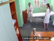 Tall brunette nurse creampied in hospital