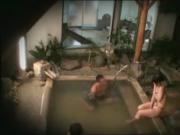 Subtitled Japanese public string bikini bathhouse prank