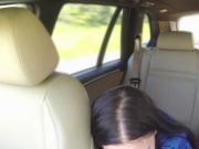 Sex tape with fake taxi driver fucks gal pov in public