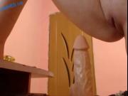 girl on webcam play with dildo