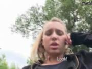Cute Eurobabe Nessy drilled for money