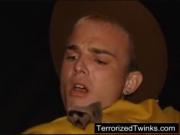 Straight boy terrorized hard in his ass