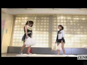 Subtitled Japanese futanari cheerleading tryout fail