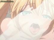 Anime with huge boobs gives oral