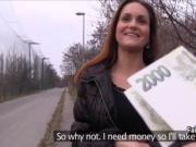 Dude fucking brunette outdoors