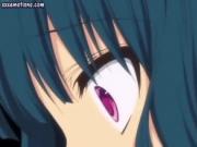 Busty anime teenie sucks with lust