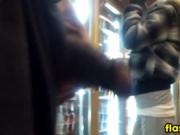 Flashing Cock At The Store