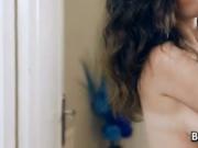 British Babe Stroking A Dildo