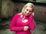 Pretty blonde Czech girl Ellen gets her twat banged for