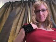 Sexy blonde babe gets horny rubbing her ass by TheShelb