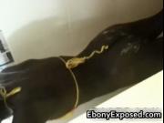 Hot Ebony Spied in Shower 1 by EbonyExposed