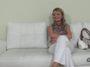 Blonde Czech amateur babe has casting