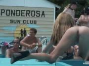 Horny melons blond foxy stretching and showing their we