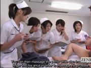 Subtitled CFNM Japanese medical anal prostate massage