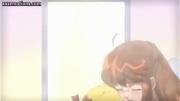 Anime lesbians rubbing their boobs