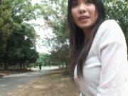 Sexy asian milf sucks small cock outdoors 1 by BigTitJP