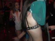 Pussy flashing teen hoes fucking in the VIP