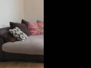 Blonde gets banged on couch