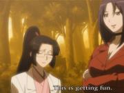 Hentai girl gets licked and fucked outdoors