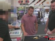 Dude gives double blowjob and salad tossing to make som
