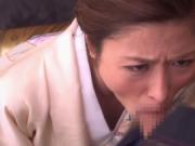 Japanese babe in a hot action